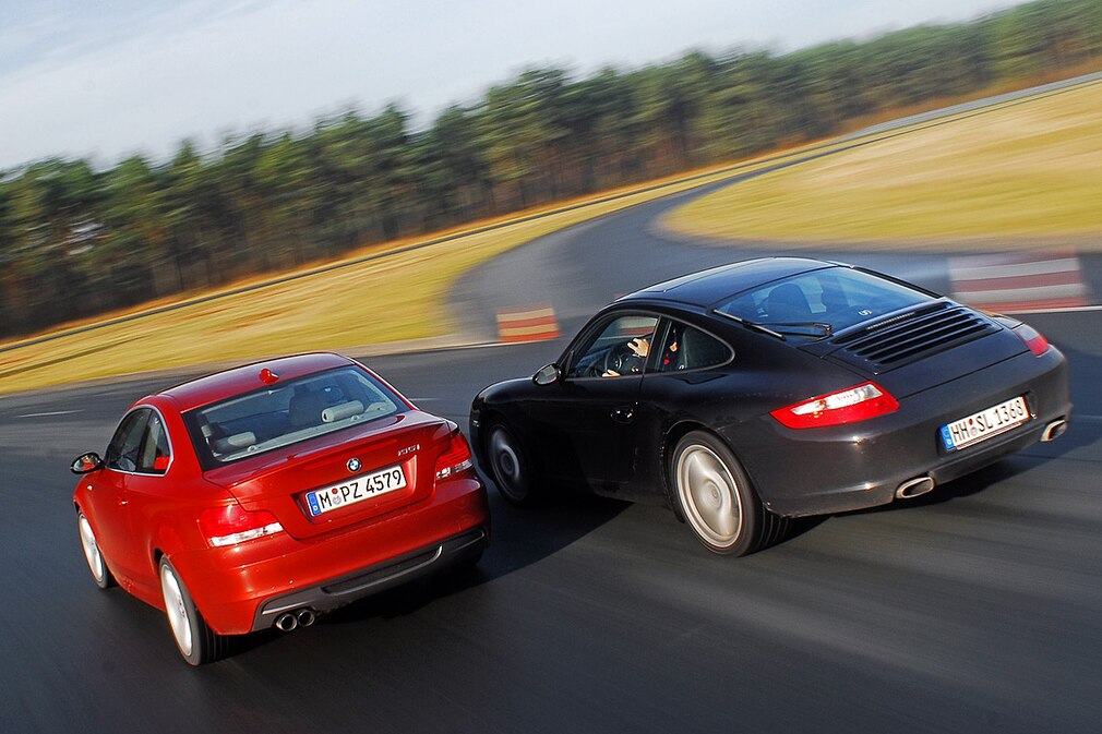 BMW 135i Coupé, Porsche 911 Carrera
