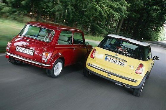 Mini Cooper alt gegen neu Mini Cooper alt gegen neu