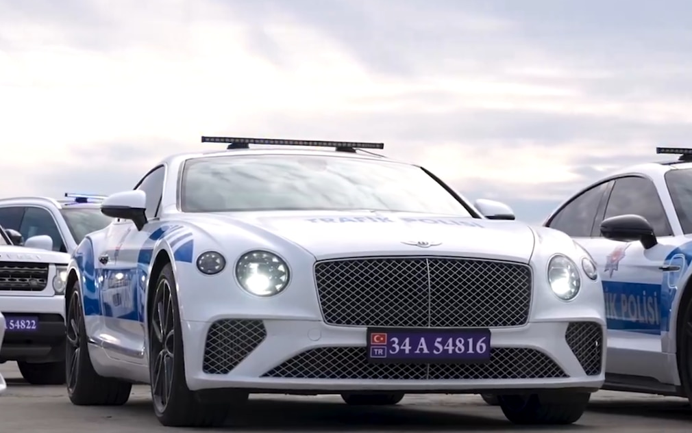 Türkische Polizei fährt ab sofort Bentley und Ferrari