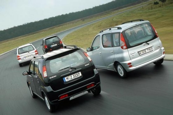 Daihatsu gegen Mazda, Suzuki und Toyota