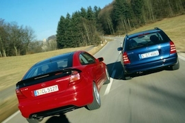 Mercedes Sportcoupé und C 270 CDI T-Modell