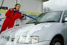 Salzrückstände abspülen