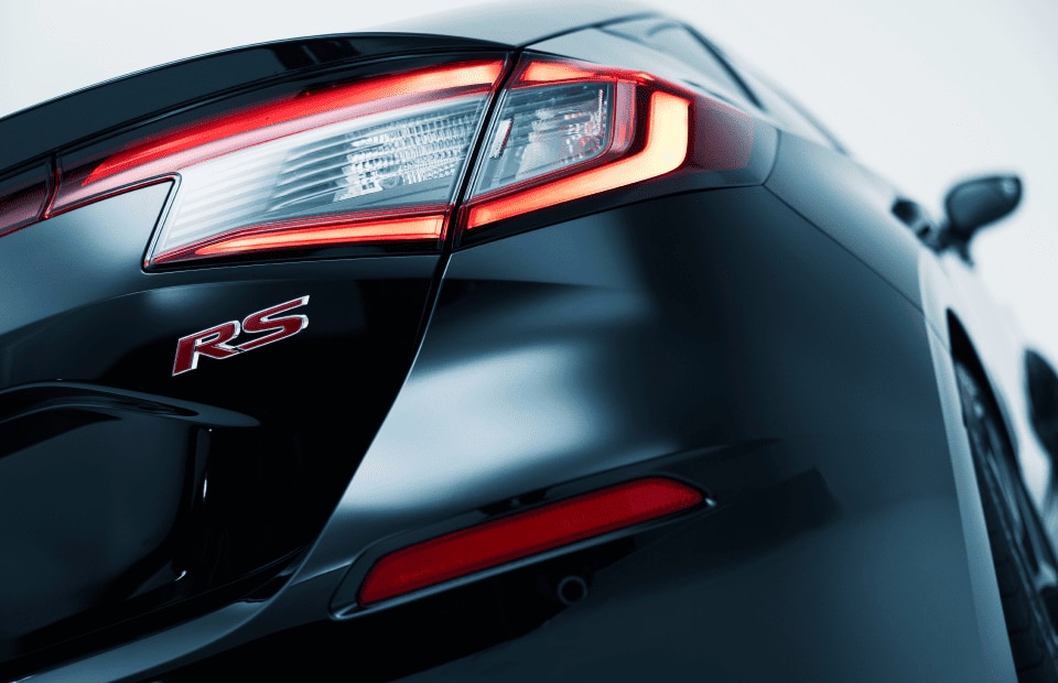 Detail des Hecks des Honda Civic RS.