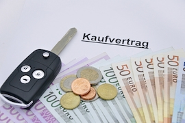 Gebrauchtwagenkauf Kaufvertrag für ein Auto Kaufvertrag mit Autoschlüssel