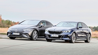 BMW i5 eDrive40 Mercedes EQE 350