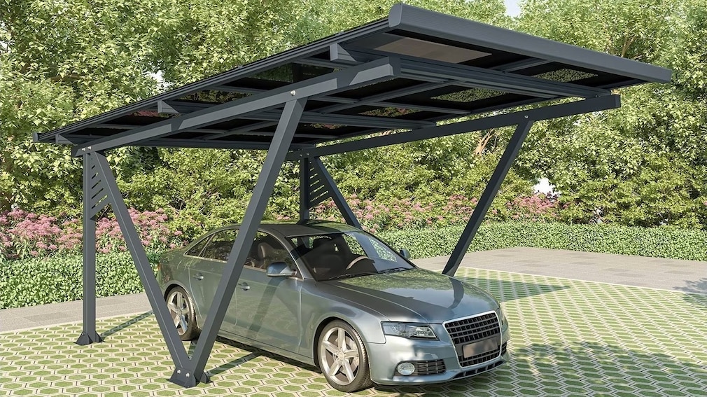 Solar-Carport Juskys SunLuxe