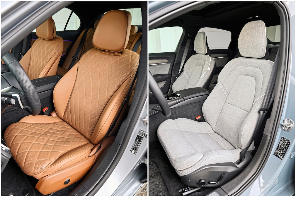 Mercedes E 400 e 4Matic Volvo S90 Recharge T8 AWD