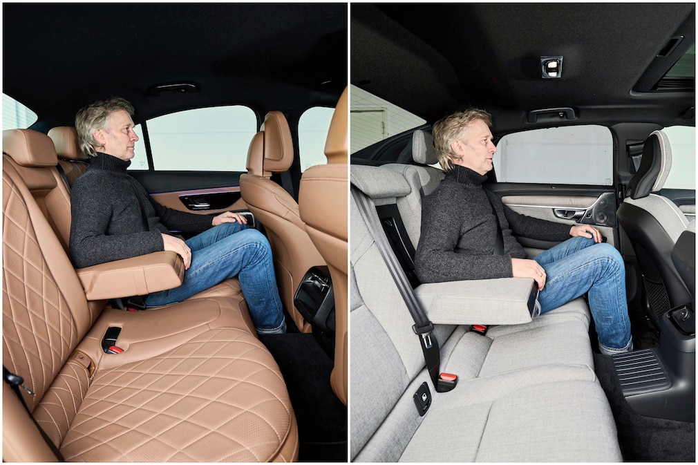 Mercedes E 400 e 4Matic Volvo S90 Recharge T8 AWD