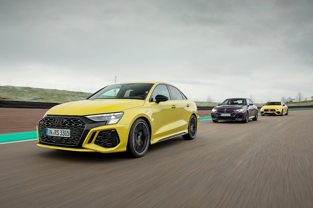 Mercedes AMG A45S 4Matic Audi RS3 Quattro BMW M240 xdrive