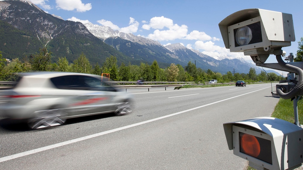 Blitzer an der A12 bei Innsbruck