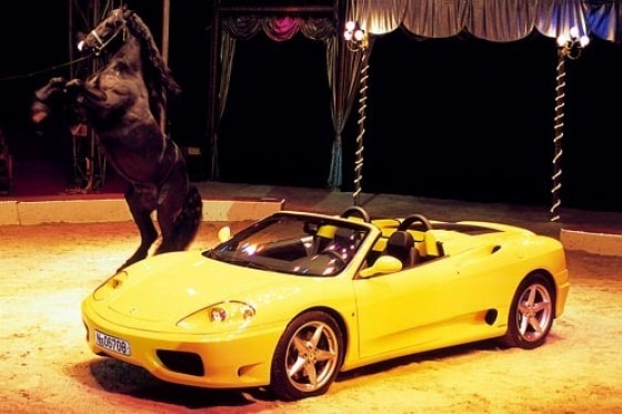 Ferrari 360 F1 und Mercedes SL 55 AMG