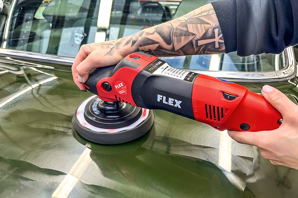 Auspolieren von Mikrokratzern