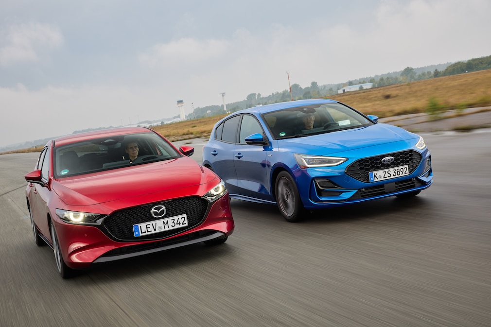 Mazda3 gegen Ford Focus