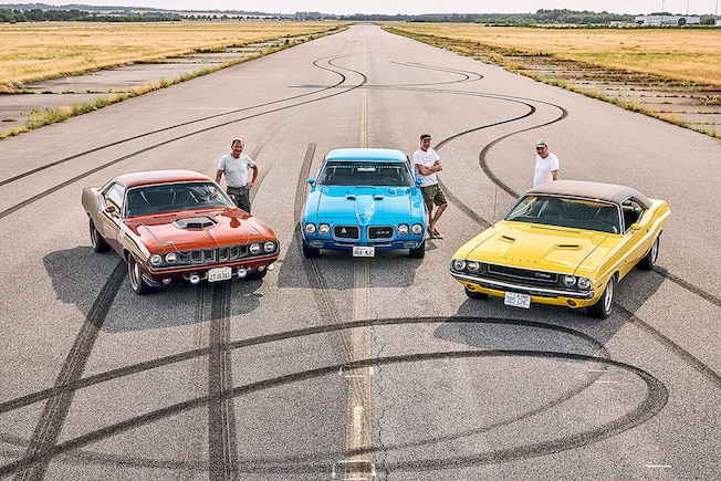 Muscle Cars der 70er  Dodge Challenger  Plymouth Hemicuda  Pontiac GTO