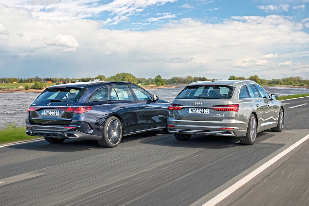 Audi A6 Avant 40 TDI quattro Mercedes E 220 d 4Matic T-Modell