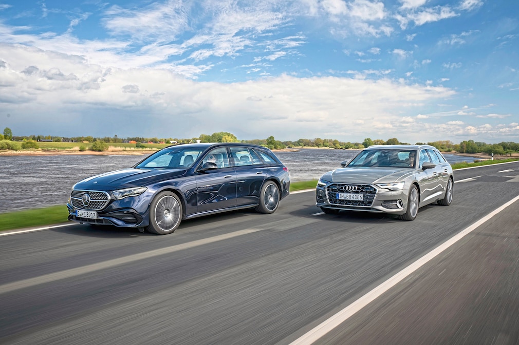Audi A6 Avant 40 TDI quattro Mercedes E 220 d 4Matic T-Modell