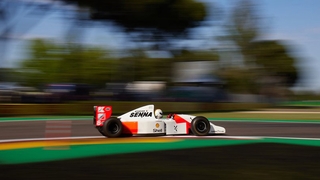 Sebastian Vettel im McLaren MP4/8