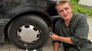 Profiltiefenmesser-Test