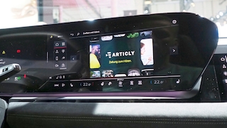 Articly App im Audi Q6 e-tron