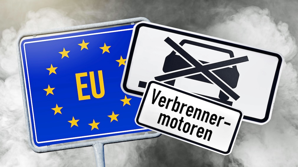 Symbolfoto für das Verkaufsverbot von Autos mit Verbrennungsmotor ab 2035 in der EU