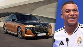 Montage Mbappe BMW i7 M70 xDrive