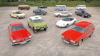 VW T2 Kombi   VW 1600 Variant    VW Karmann-Ghia TC 145   VW SP2    VW Brasilia   Puma GTS   Gurgel X-12   VW T2c Kombi   VW Kombi  VW Golf  VW Santana Sport   VW Saveiro G3