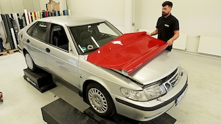 Lackfolierung Saab 9-3