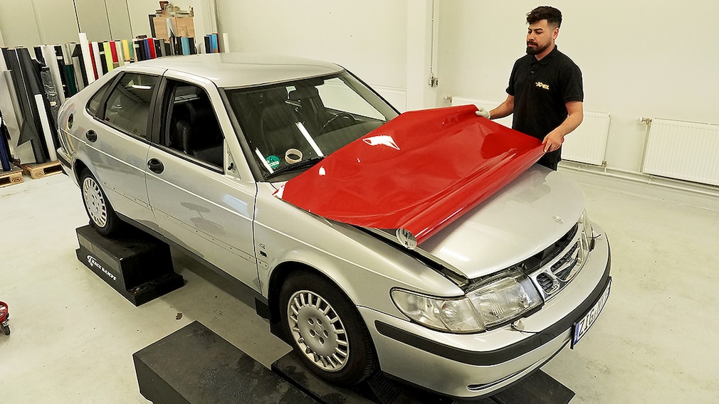 Lackfolierung Saab 9-3