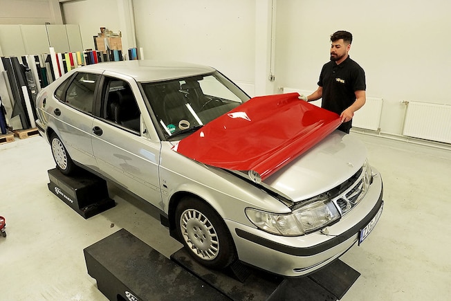 Lackfolierung Saab 9-3