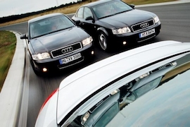 Drei getunte Audi A4 TDI