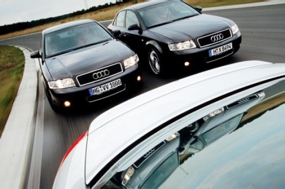 Drei getunte Audi A4 TDI