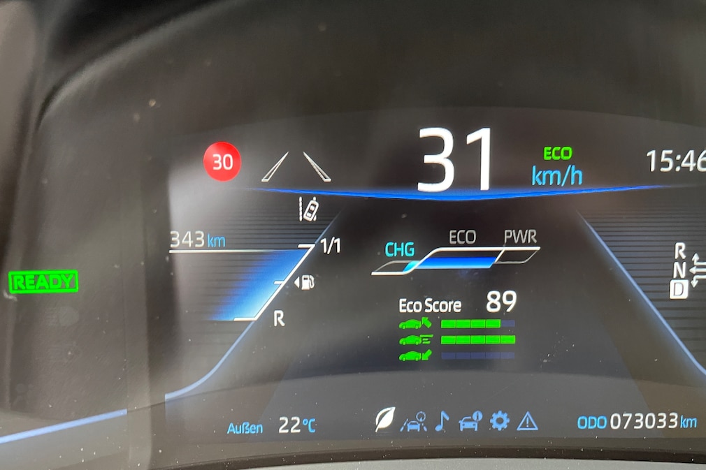 Speed ​​limit assistant in the Toyota Mirai