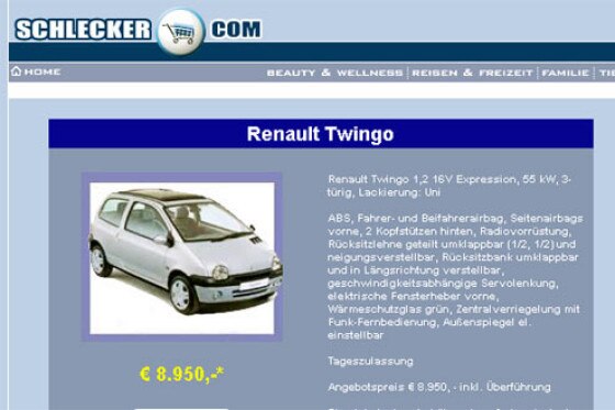 Corsa und Twingo im Sonderangebot