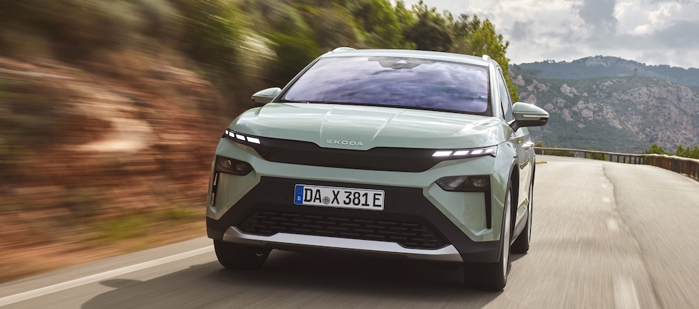 Skoda Elroq fahrend