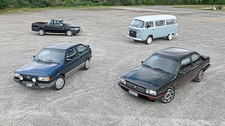 VW Saveiro   VW Kombi (T2c)   VW Gol GTi (G1)   VW Santana Sport