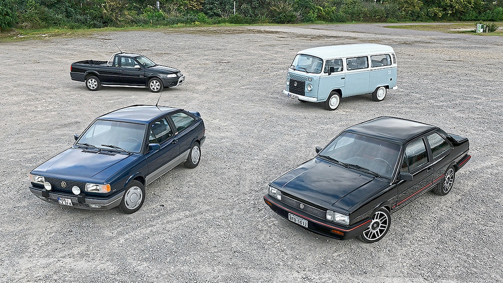 VW Saveiro VW Kombi (T2c) VW Gol GTi (G1) VW Santana Sport