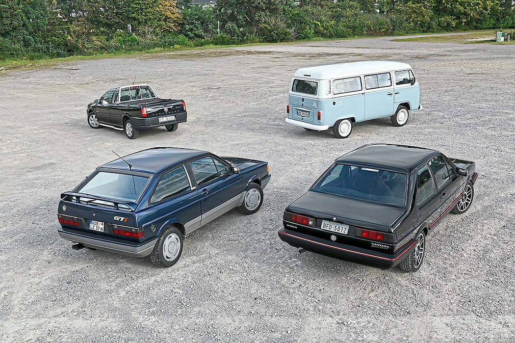 VW Saveiro VW Kombi (T2c) VW Gol GTi (G1) VW Santana Sport