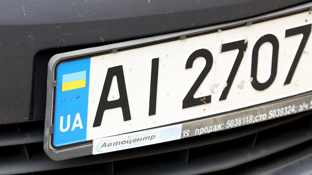 Ukrainisches Autokennzeichen
