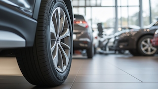 Neuwagen im Showroom