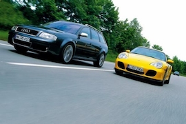 Audi RS 6 gegen Porsche Turbo