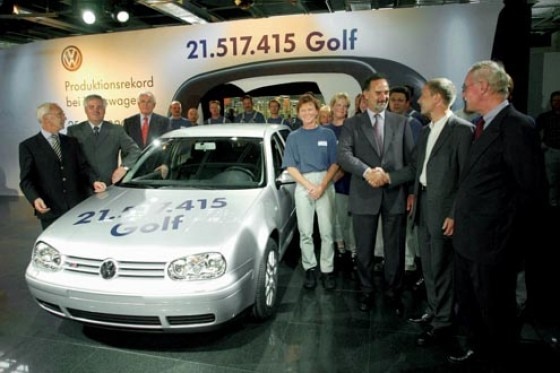 Volkswagen feiert den Golf