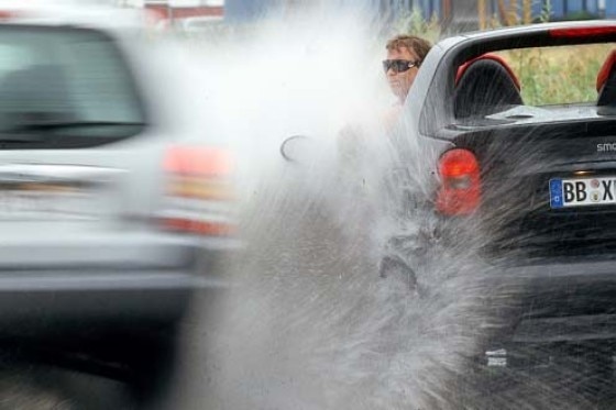Eine Regenfahrt im Smart Crossblade