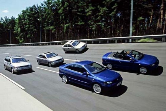 Opel Astra und Vectra Modellfamilien