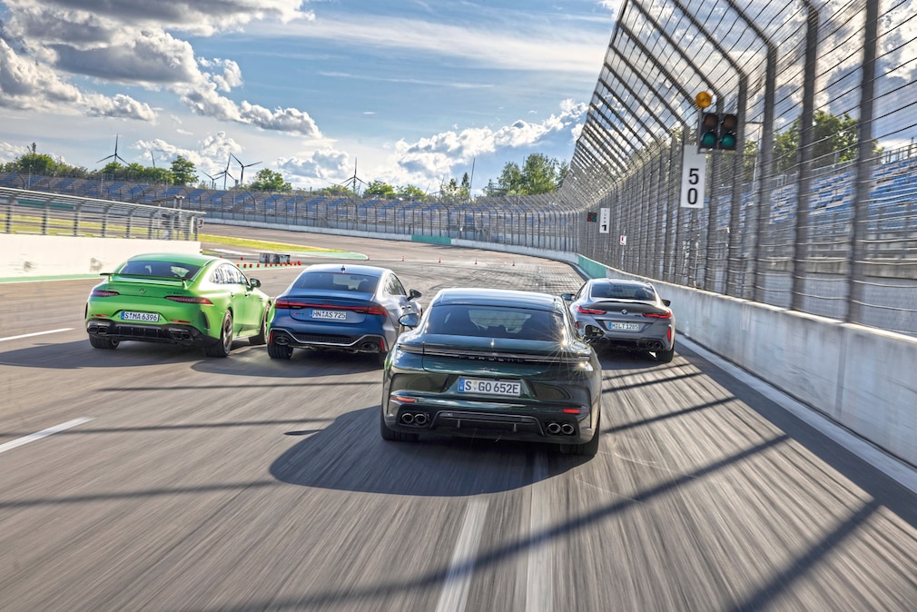 BMW, Porsche, Audi und Mercedes Vergleichstest