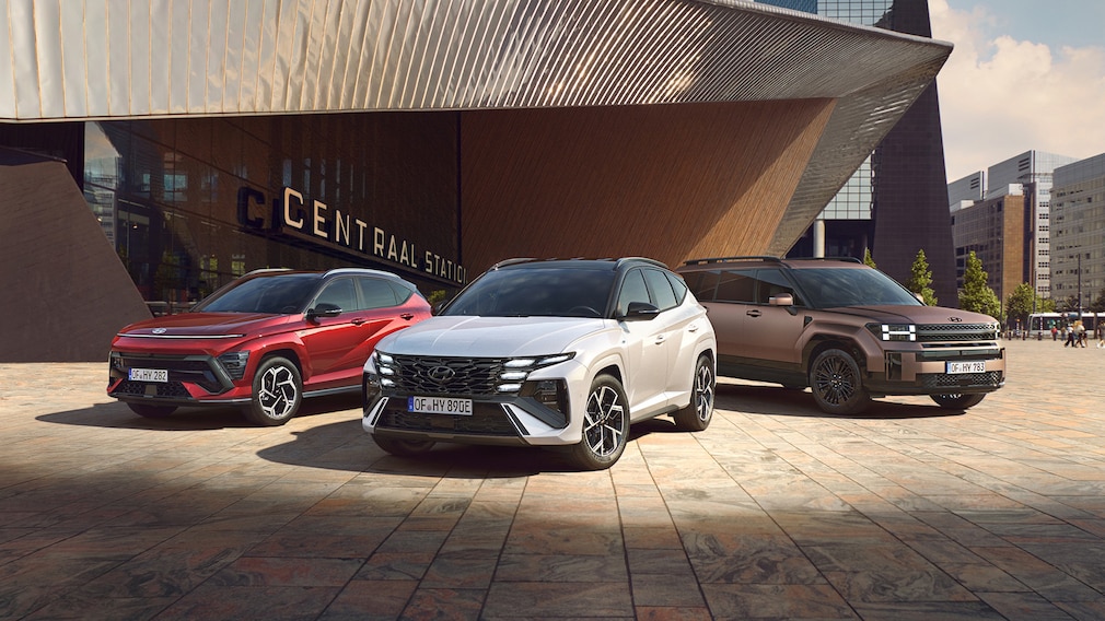 Hyundai Tucson, Kona und Santa Fe