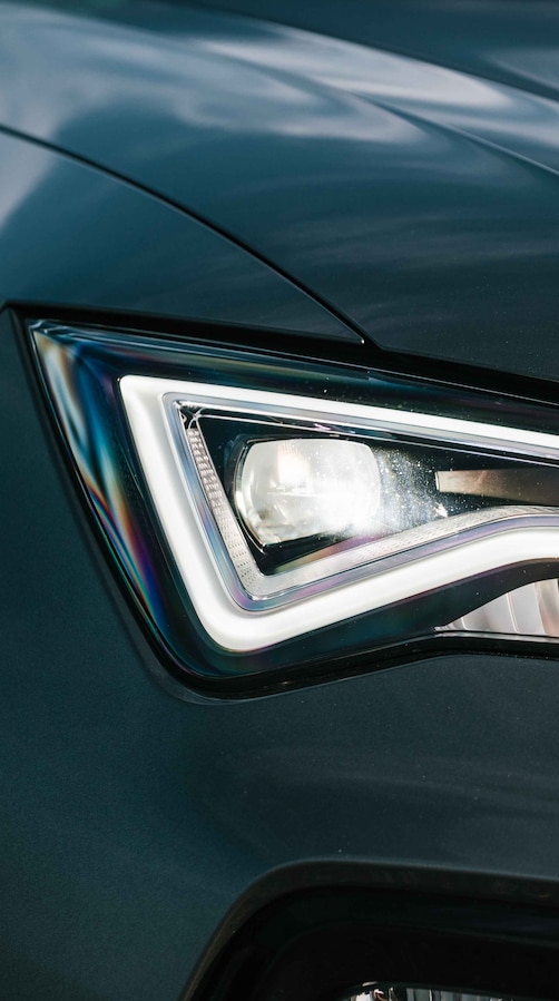 Der Scheinwerfer des Cupra Ateca.