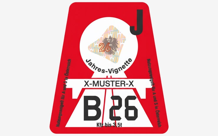 Maut-Vignette Österreich 2026