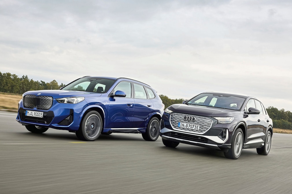 Audi Q4 e-tron vs. BMW iX1: Elektro-SUV im Test - AUTO BILD