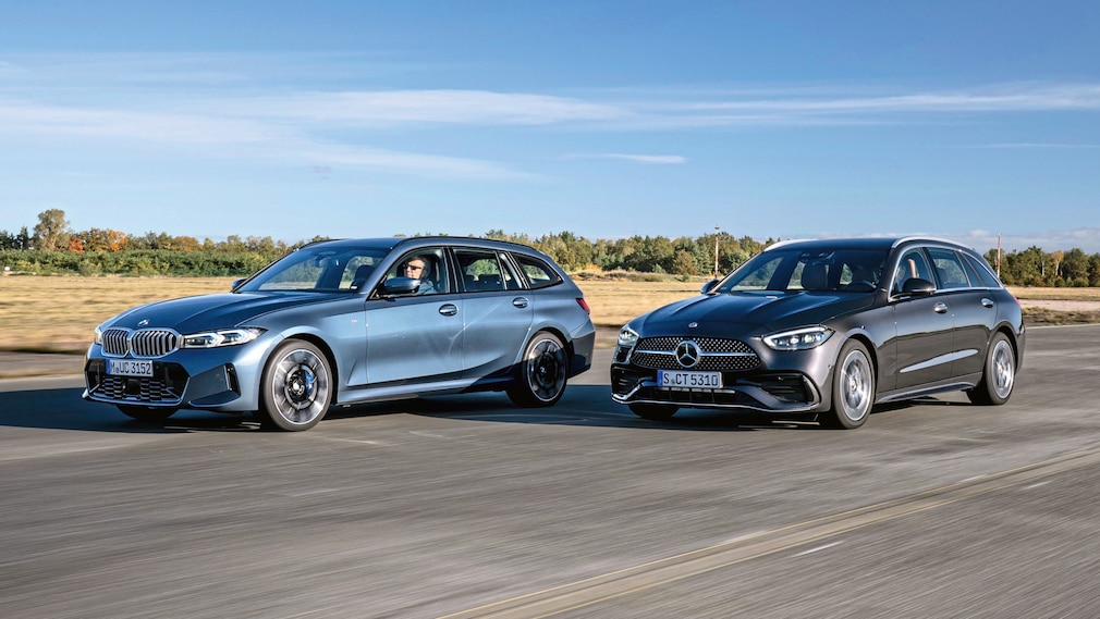 BMW 330i xDrive Touring Mercedes C 300 4Matic T-Modell