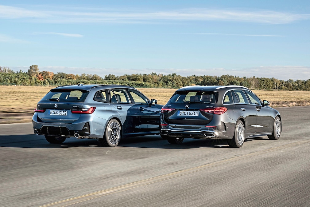 BMW 330i xDrive Touring Mercedes C 300 4Matic T-Modell